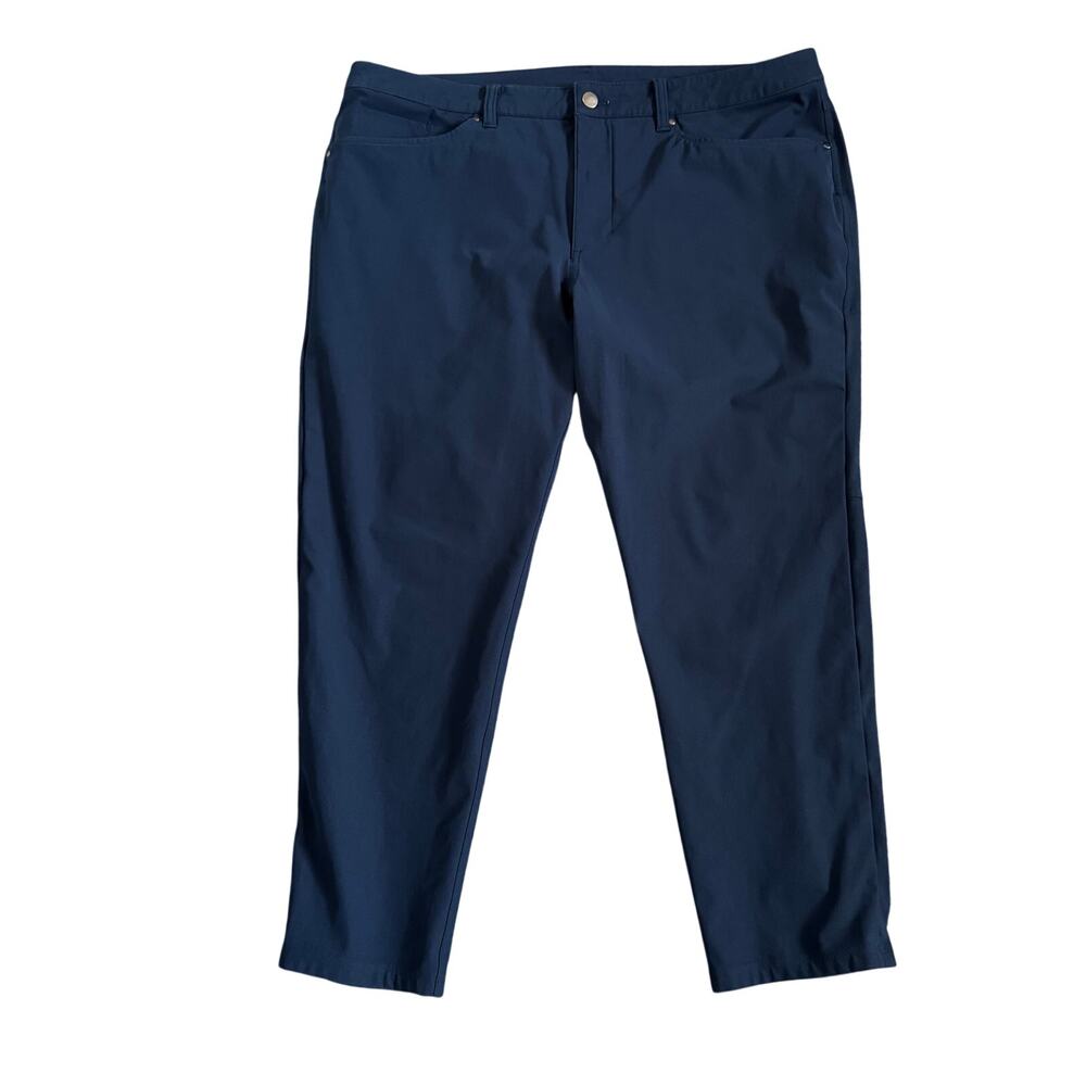 Lululemon Men's Pants ABC Slim Fit 38x25.5 Navy Blue M5AD7S READ